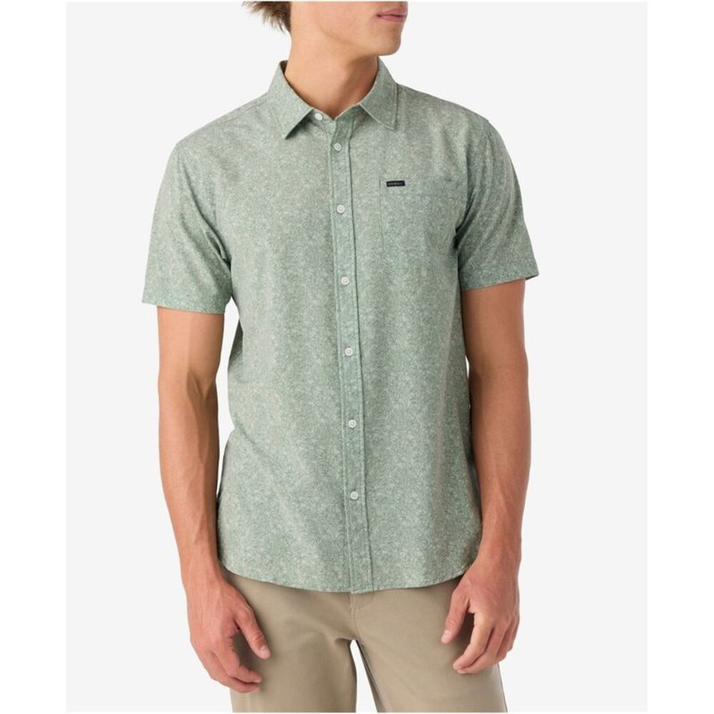 O'Neill Mens Ditsy Print Button Up Shirt, NWT